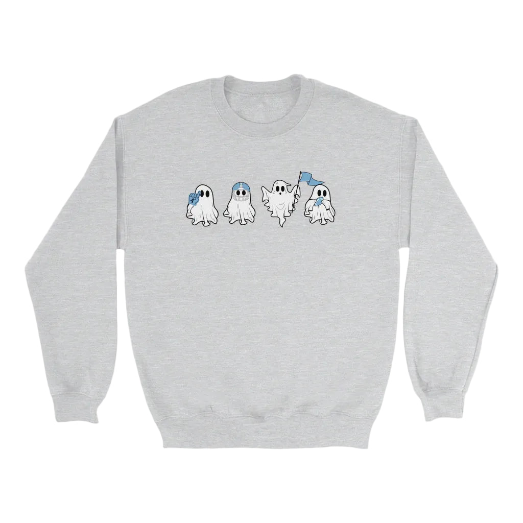 Carolina Fan Ghosts Kid's Crewneck Sweatshirt for Halloween