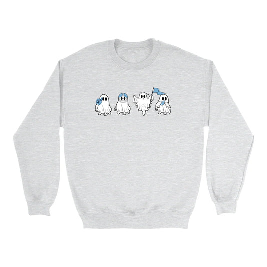 Carolina Fan Ghosts Adult Crewneck Sweatshirt for Halloween