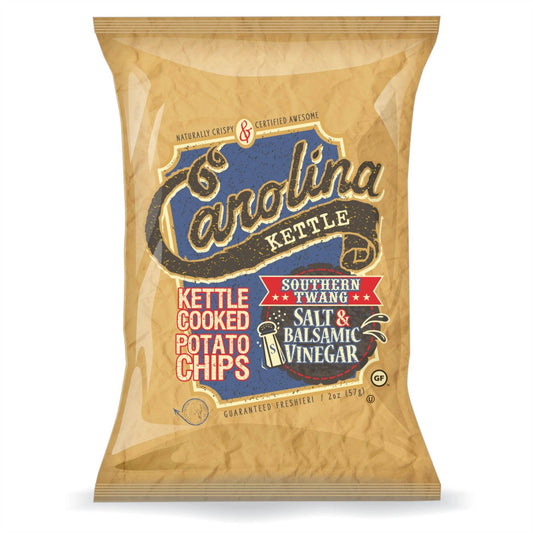 Salt and Balsamic Vinegar Carolina Kettle Chips - 1 oz Bag