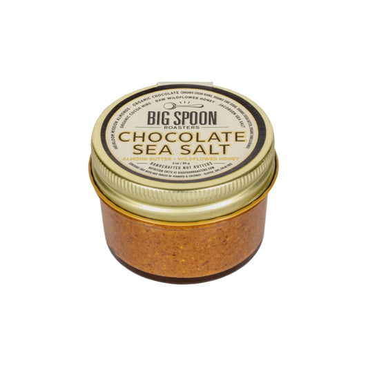 Chocolate Sea Salt Almond Butter -3 oz Jar