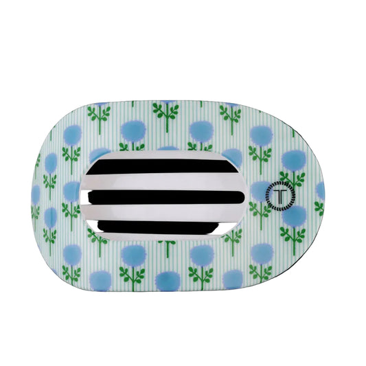 Blue Marigold Medium Flat Round Clip - Main View - Teleties