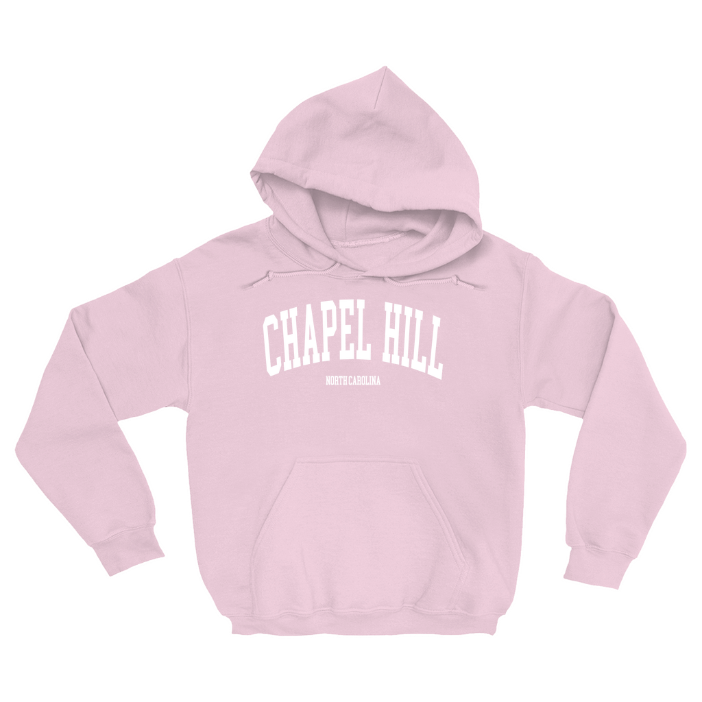 Chapel Hill North Carolina Classic Pink Adult Hoodie – Shrunken Head Chapel Hill North Carolina Classic Pink Adult Hoodie – Shrunken Head