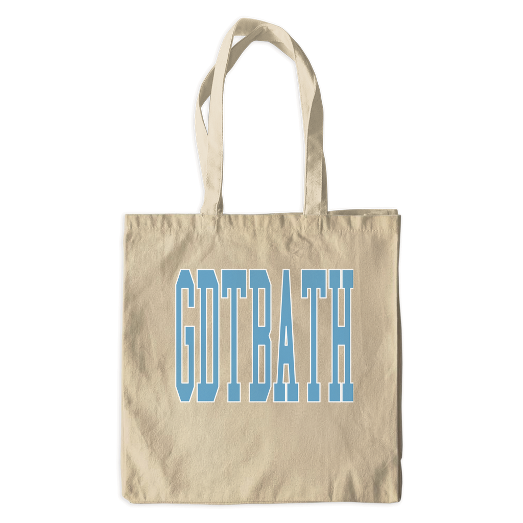 Good Day to be a Tar Heel Blue and White Canvas Tote Bag