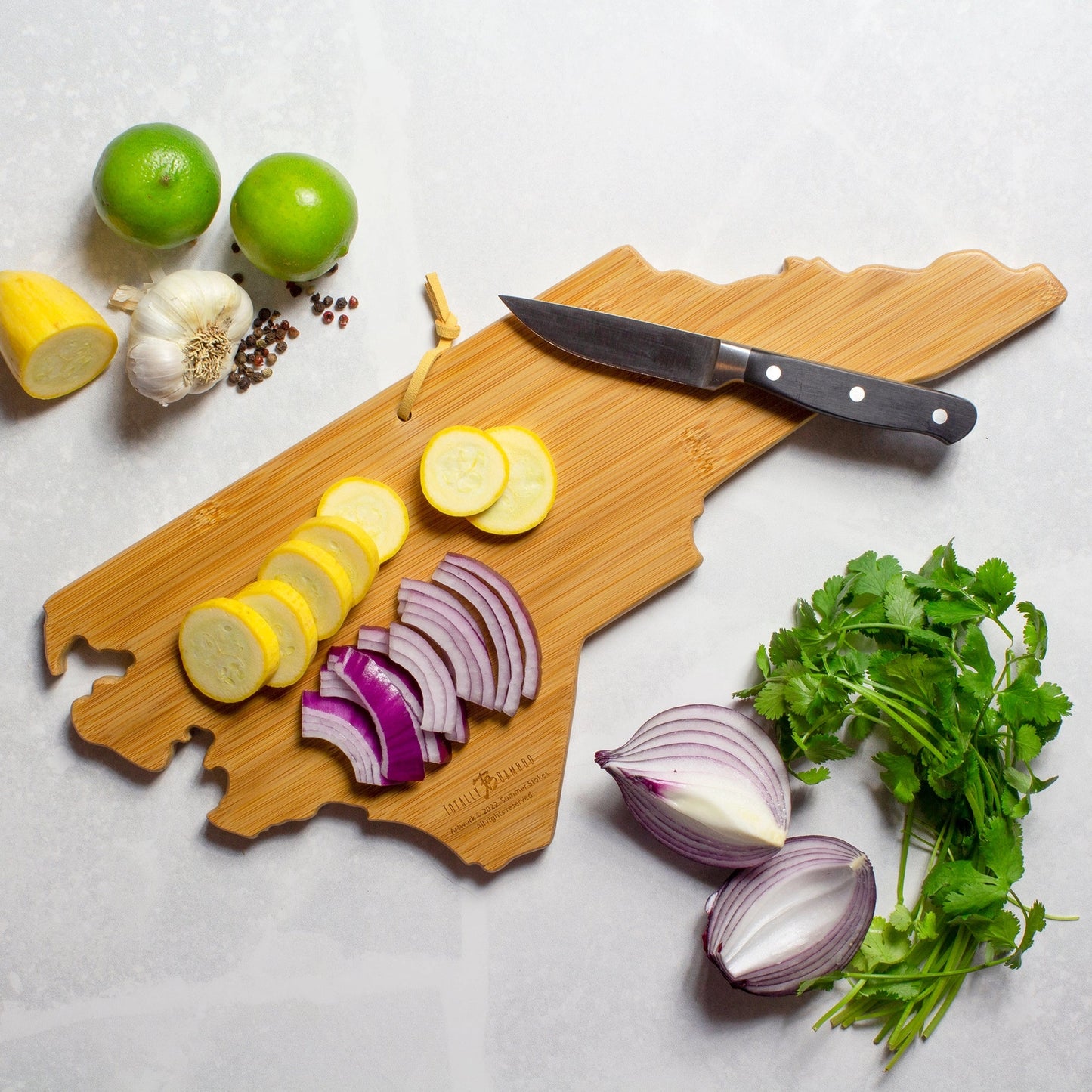 North Carolina Colorful Cutting Board