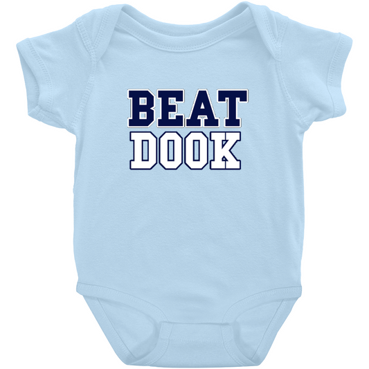 Carolina Blue Beat Dook Baby Onesie