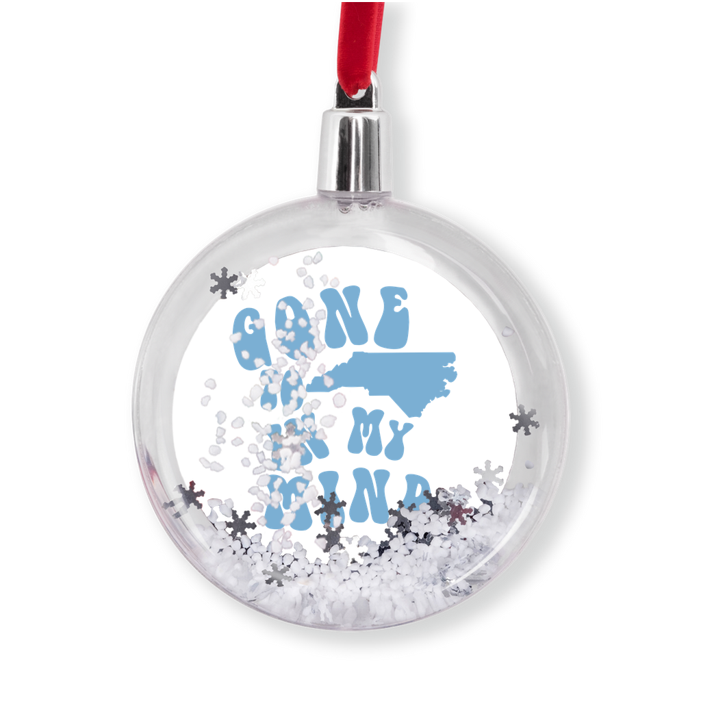 Gone to Carolina in my Mind Snow Globe Ornament