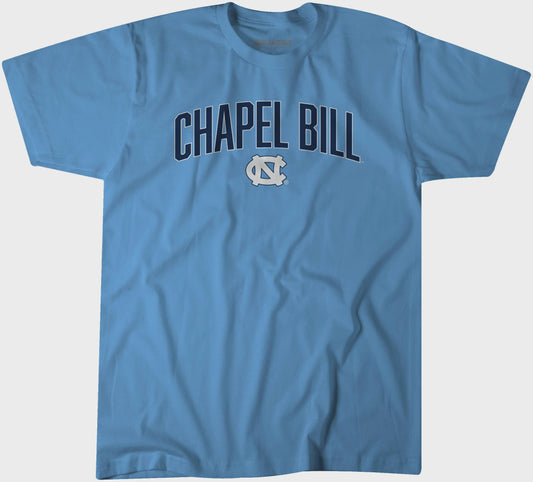 Carolina Blue UNC Chapel Bill T-Shirt by BreakingT