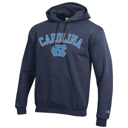 UNC Basic Navy Hoodie with DUSTY BLUE Sweatshirt by Champion