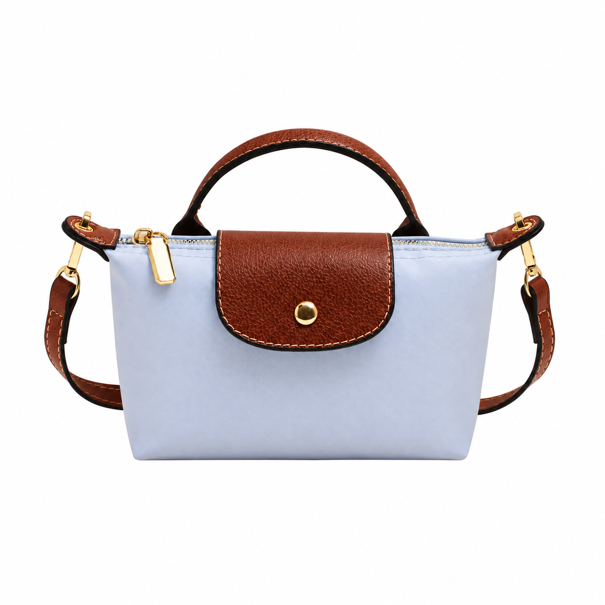Light Blue Block Crossbody Bag