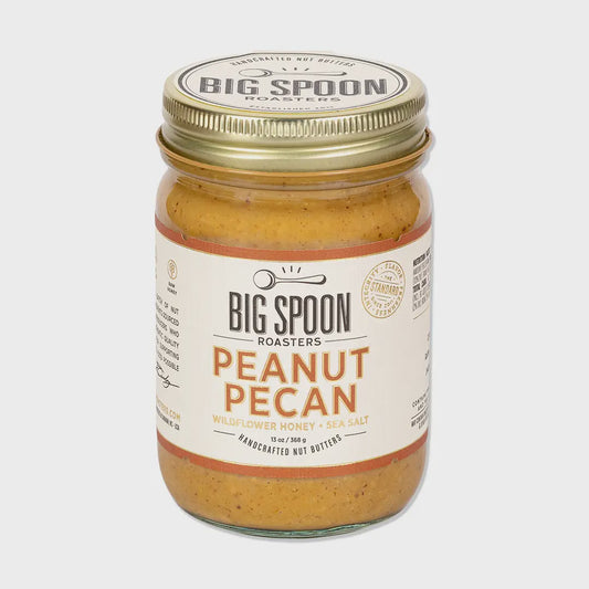 Peanut Pecan Butter with Wildflower Honey - 13 oz Jar
