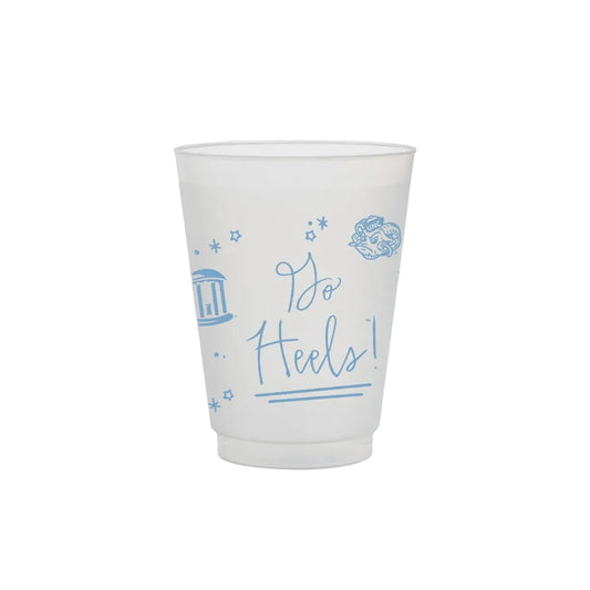 UNC Frosted Flex Party Cup 8 Pack