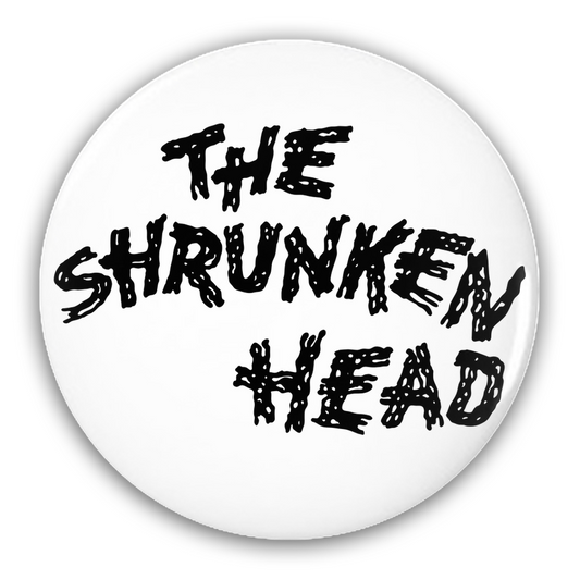 Shrunken Head Vintage 1975 Logo Pin Button 2 Pack