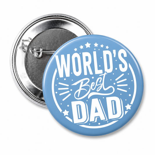 Best Dad Ever Button Pin 2.25"