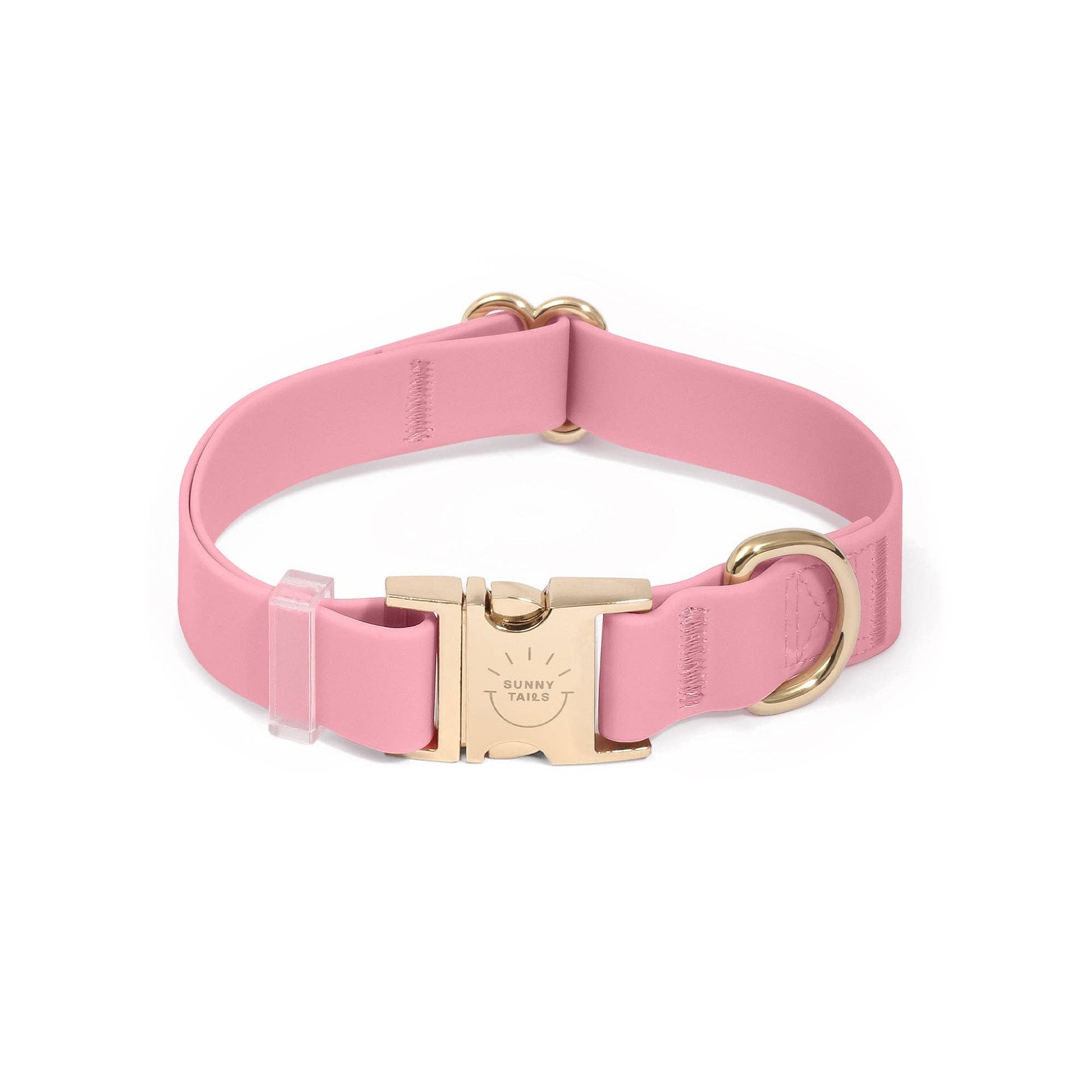 Large Perfect Pink Dog Collar - Main View - SUNNY TAILS