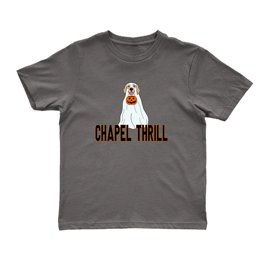 Chapel Thrill Ghost Dog Comfort Colors Kid's T-Shirt