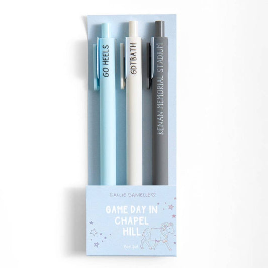 Chapel Hill Football Game Day Pen Set - Main View - Callie Danielle