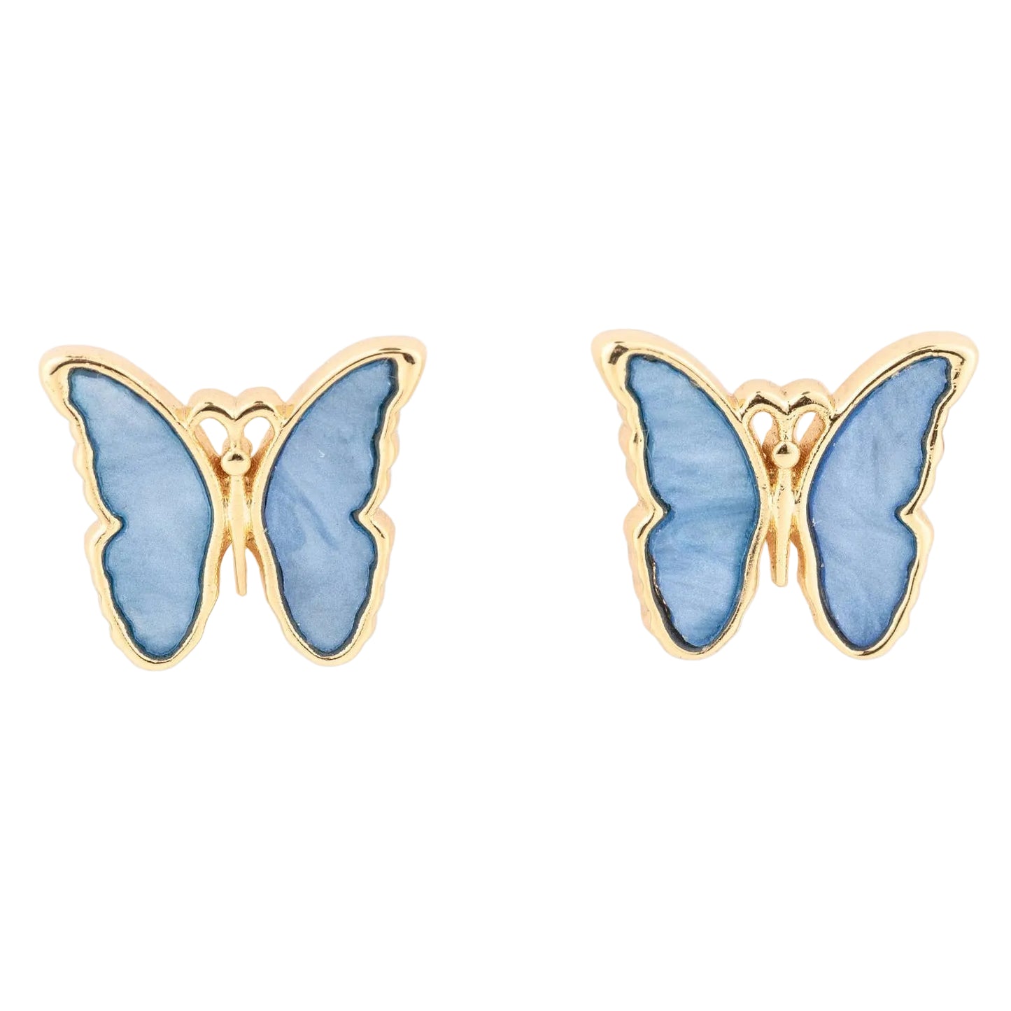 Earrings Luxe Blue Butterfly by Michelle McDowell