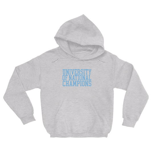 University of National Champions Grey Adult Hoodie