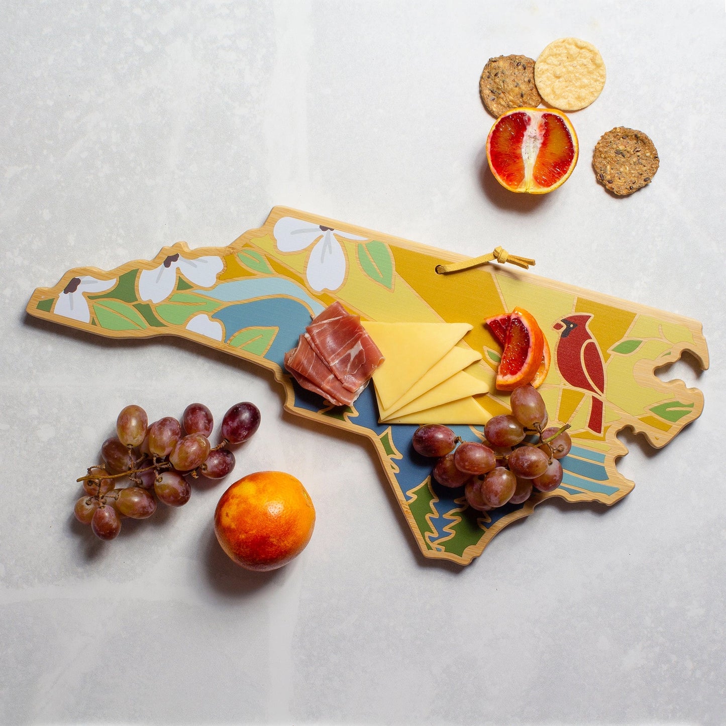 North Carolina Colorful Cutting Board