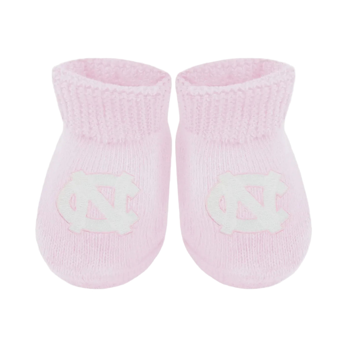 North Carolina Tar Heels Newborn Bootie Sock Pink