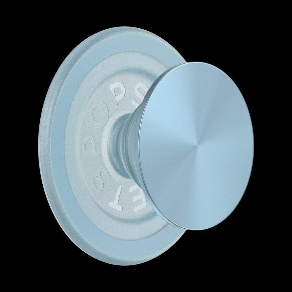 Light Blue Pop Socket with Magsafe Attachment Alumnium
