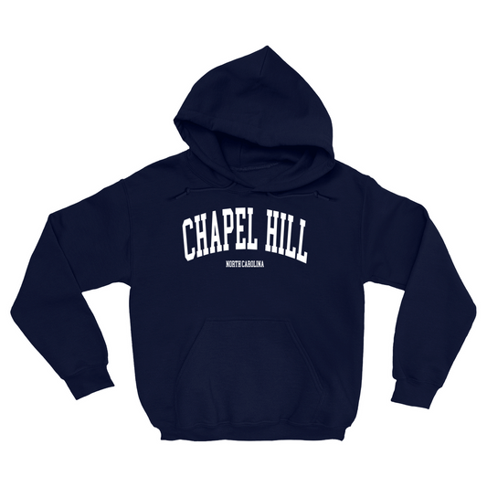 Chapel Hill North Carolina Classic Navy Adult Hoodie