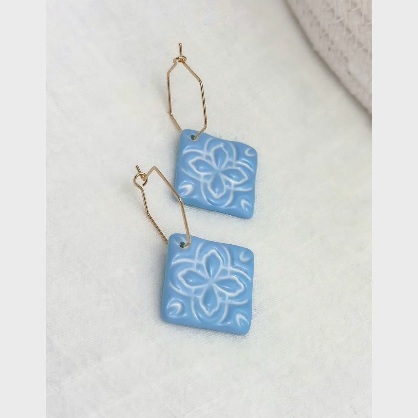Madeline Tile Earrings by AnnaBanana