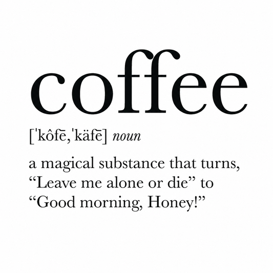 Coffee Definition Sticker - Main View - Footnotes