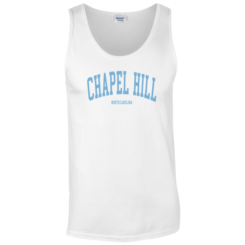 Chapel Hill North Carolina Classic White Tank Top