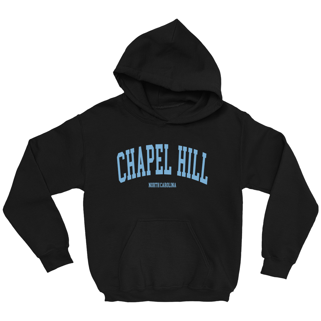 Chapel Hill North Carolina Classic Black Kid's Hoodie