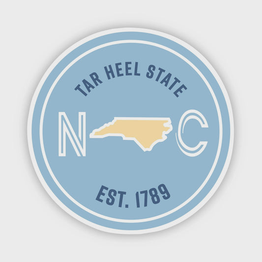 Tar Heel State North Carolina Sticker