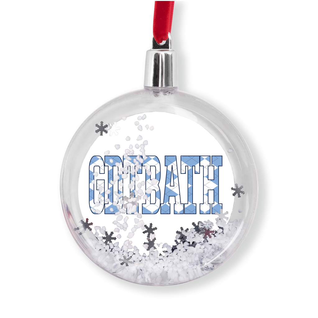 Argyle GDTBATH Snow Globe Ornament