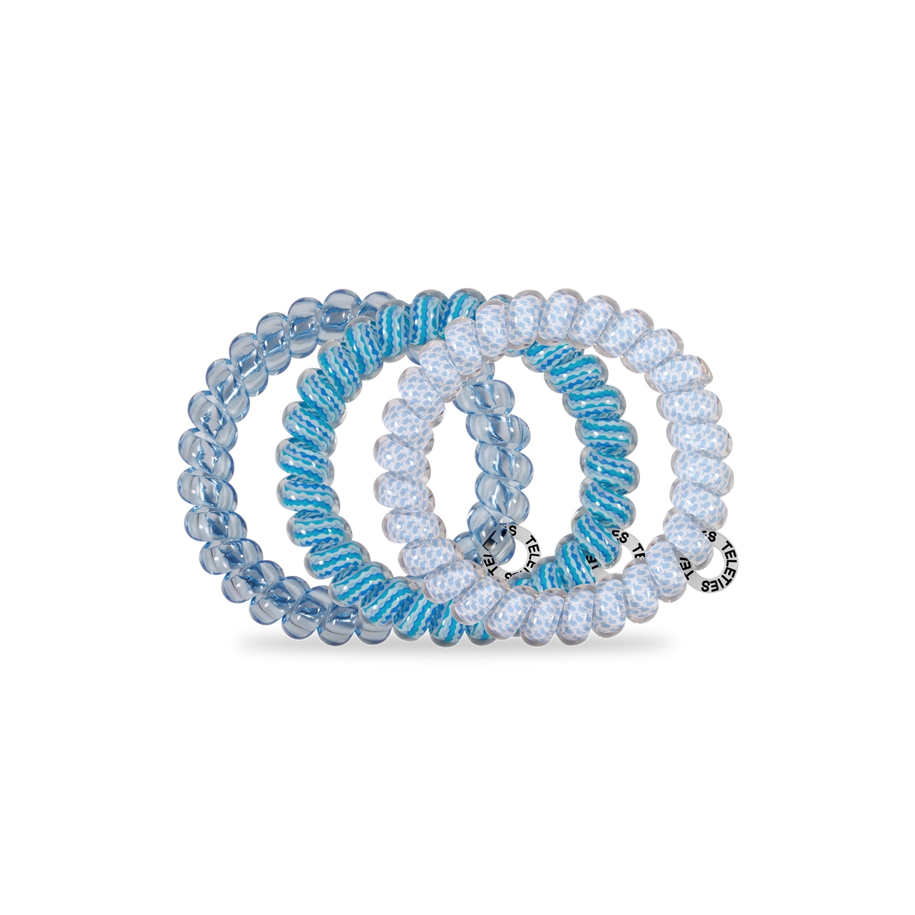 TELETIES Summer Sky Large Corded Hair Ties - 3