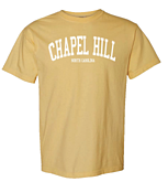 Chapel Hill North Carolina Comfort Colors T-Shirt in Mustard