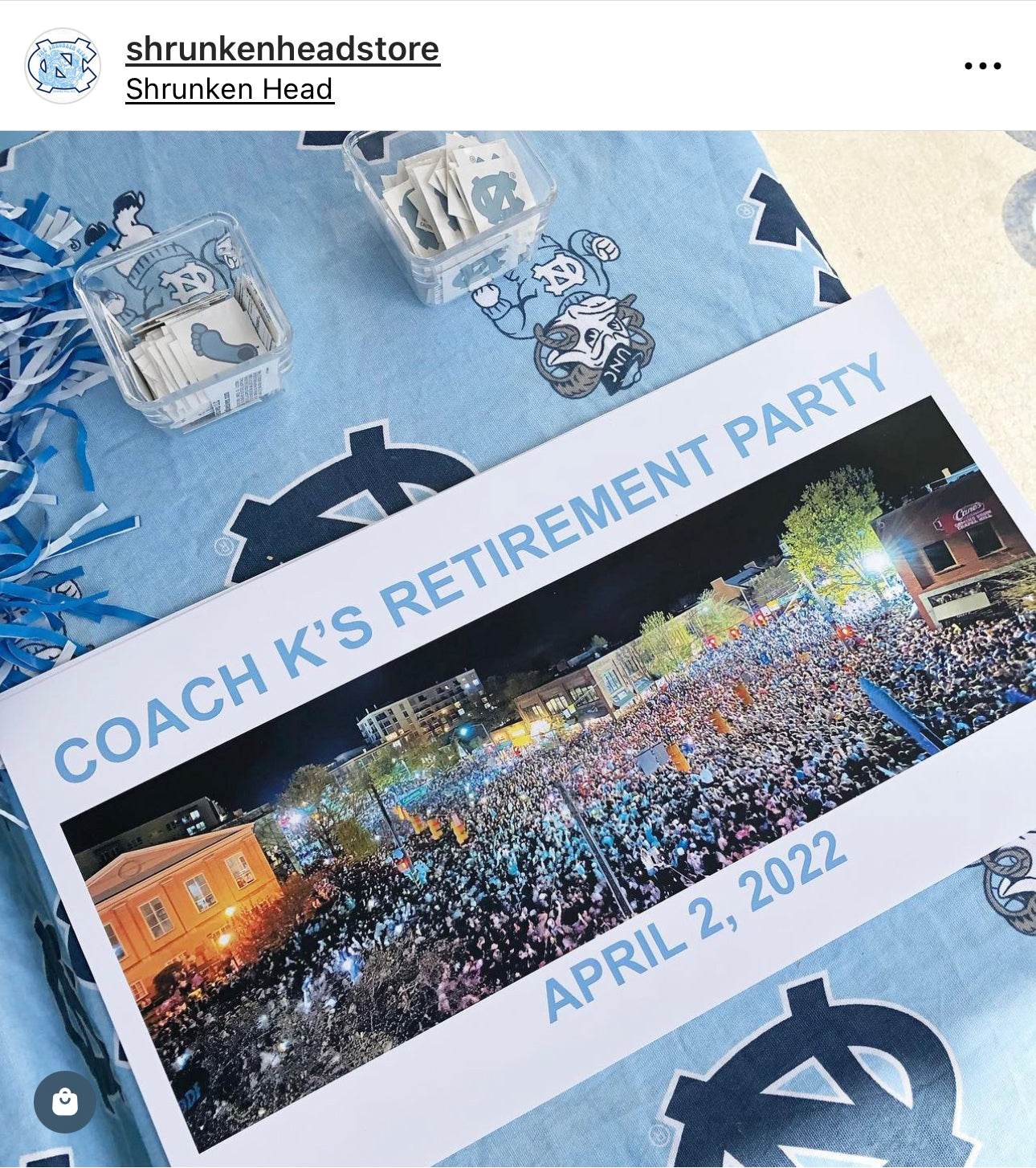 Coach K's Retirement Party on Franklin Street Poster