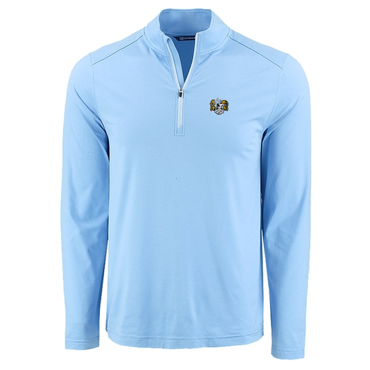 Vault Rameses Logo Cutter & Buck Coastline Epic Comfort Recycled Mens Quarter Zip