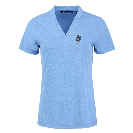Strutting Rameses Logo Cutter & Buck Forge Eco Heathered Stretch Womens Blade Top