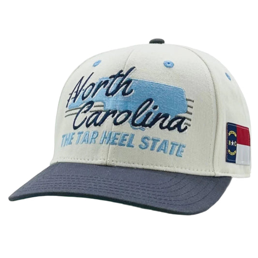 North Carolina the Tar Heel State Hat by Shells Vintage Hat Co in NAVY