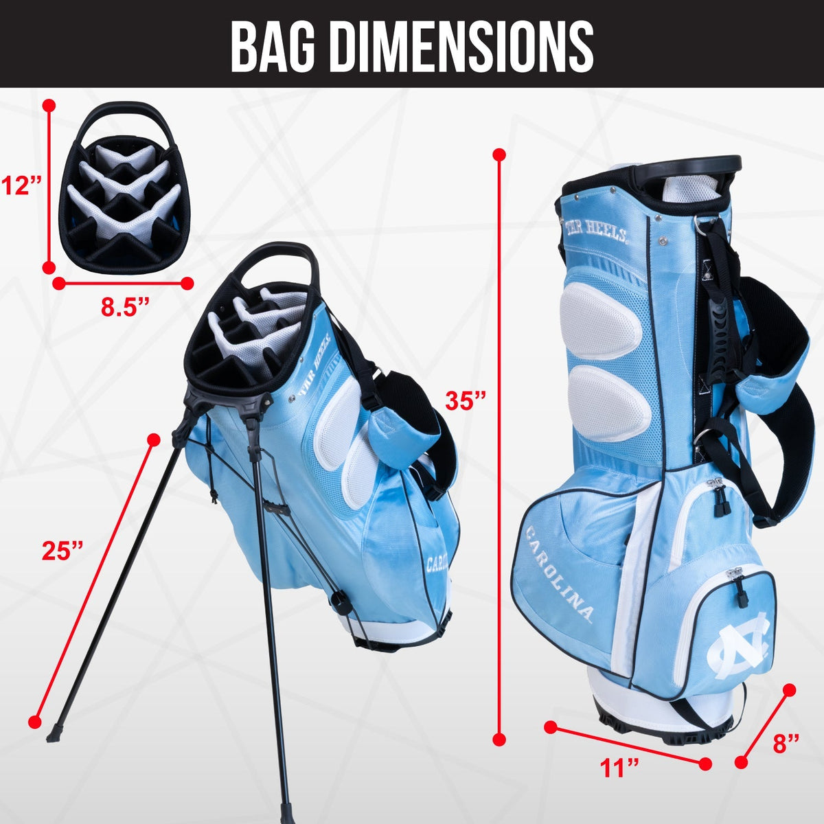 North Carolina Tar Heels Fairway Stand Bag