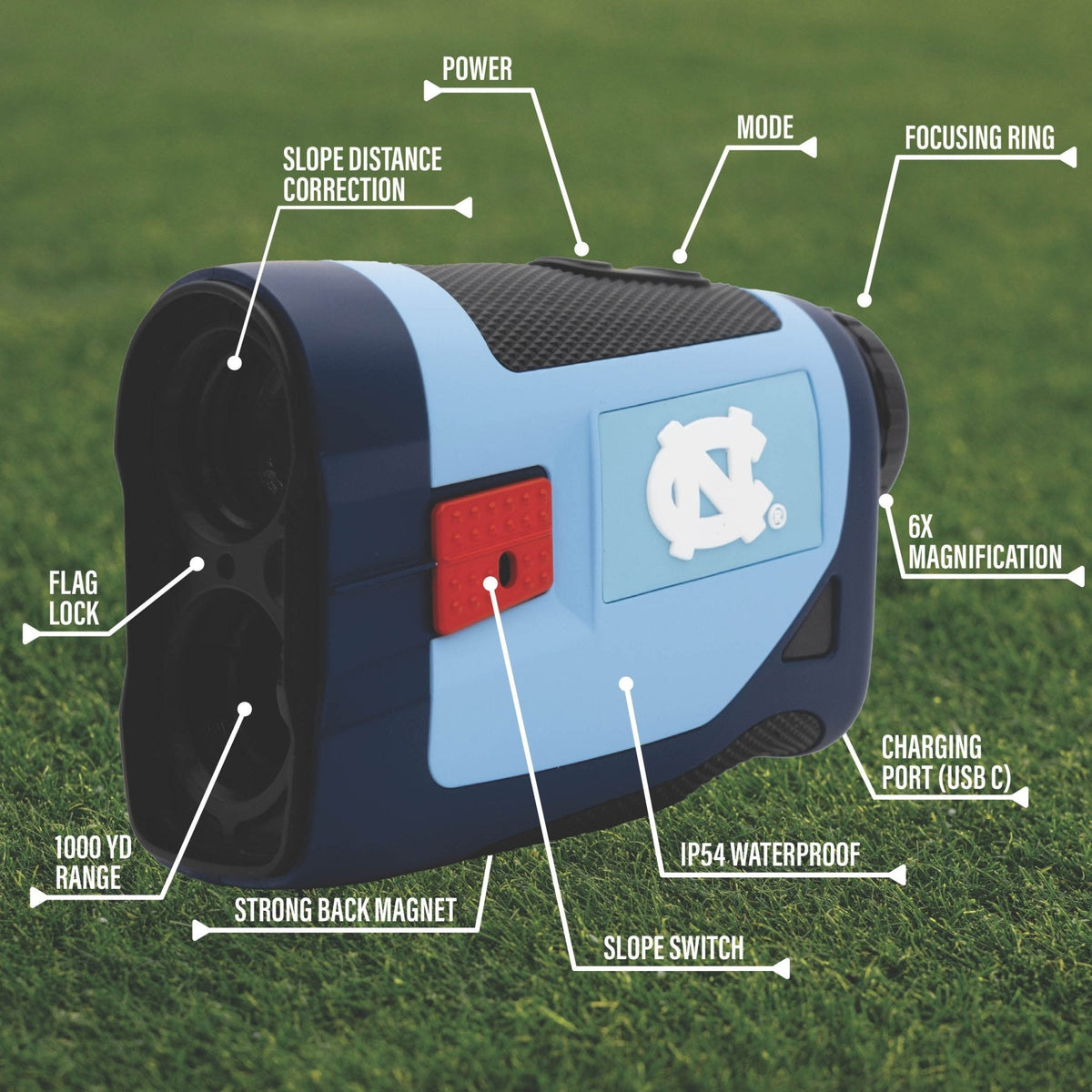 North Carolina Tar Heels Foresight Golf Rangefinder