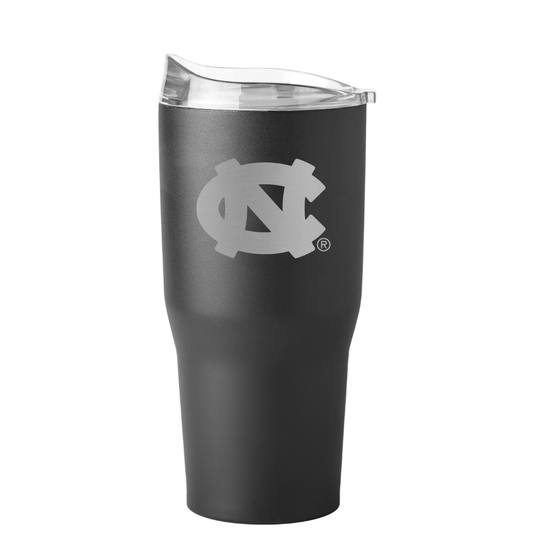 UNC Tar Heels 30oz Powder Black Tumbler