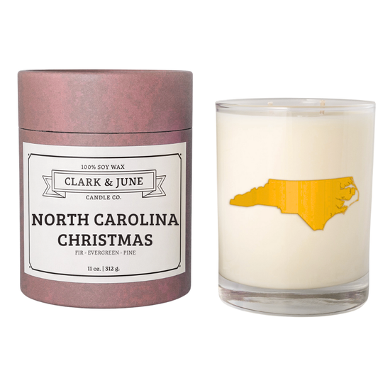 North Carolina Christmas 11oz Soy Candle
