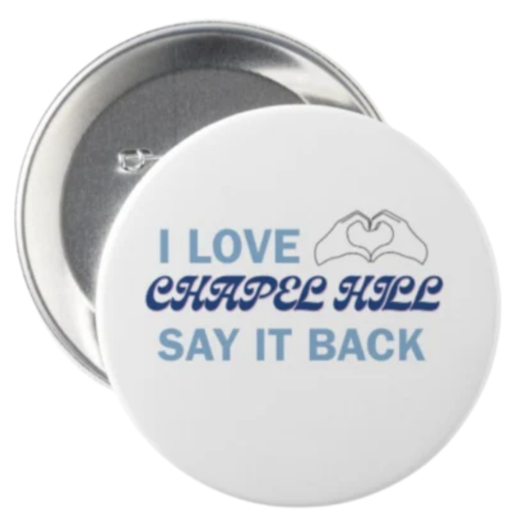 3 inch Say It Back Button Pin by Shrunken Head Brand - Main View - Shrunken Head