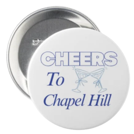 3 inch Cheers Buttons Pin by Shrunken Head Brand