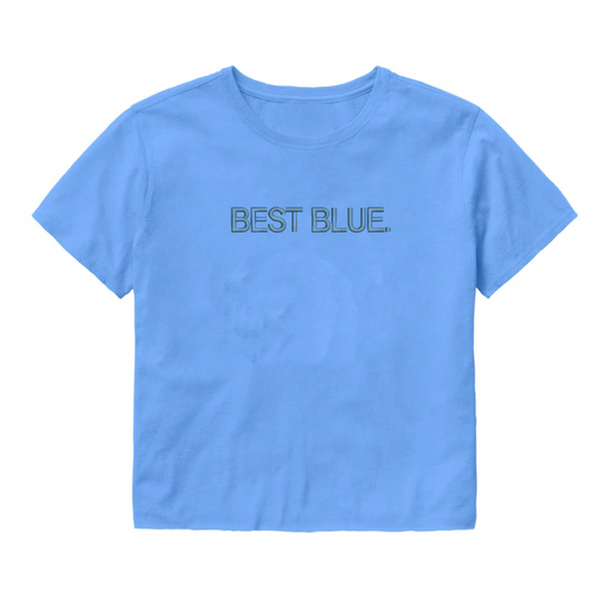 Carolina Blue Best Blue Crop by Shrunken Head