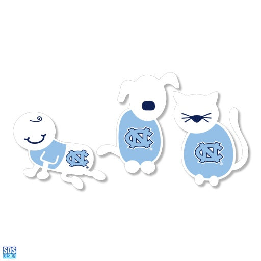 UNC CAT, DOG, BABY VINYL DECAL