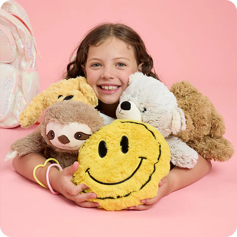 Smile Face Warmies Stuffed Animal Large Lavendar Scented