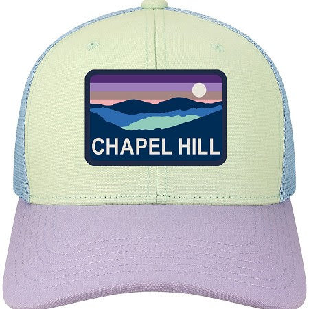 Light Blue and Pastels Chapel Hill North Carolina Kid's Trucker Hat