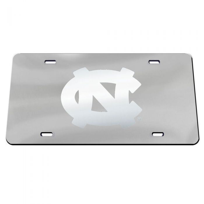 North Carolina Tar Heels Frosted Logo Front Auto Tag License Plate