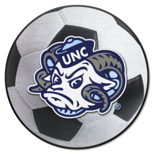 North Carolina Tar Heels Soccer Ball Mat with Ram Logo by Fanmats